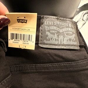 Levi's Charcoal Denim Shorts